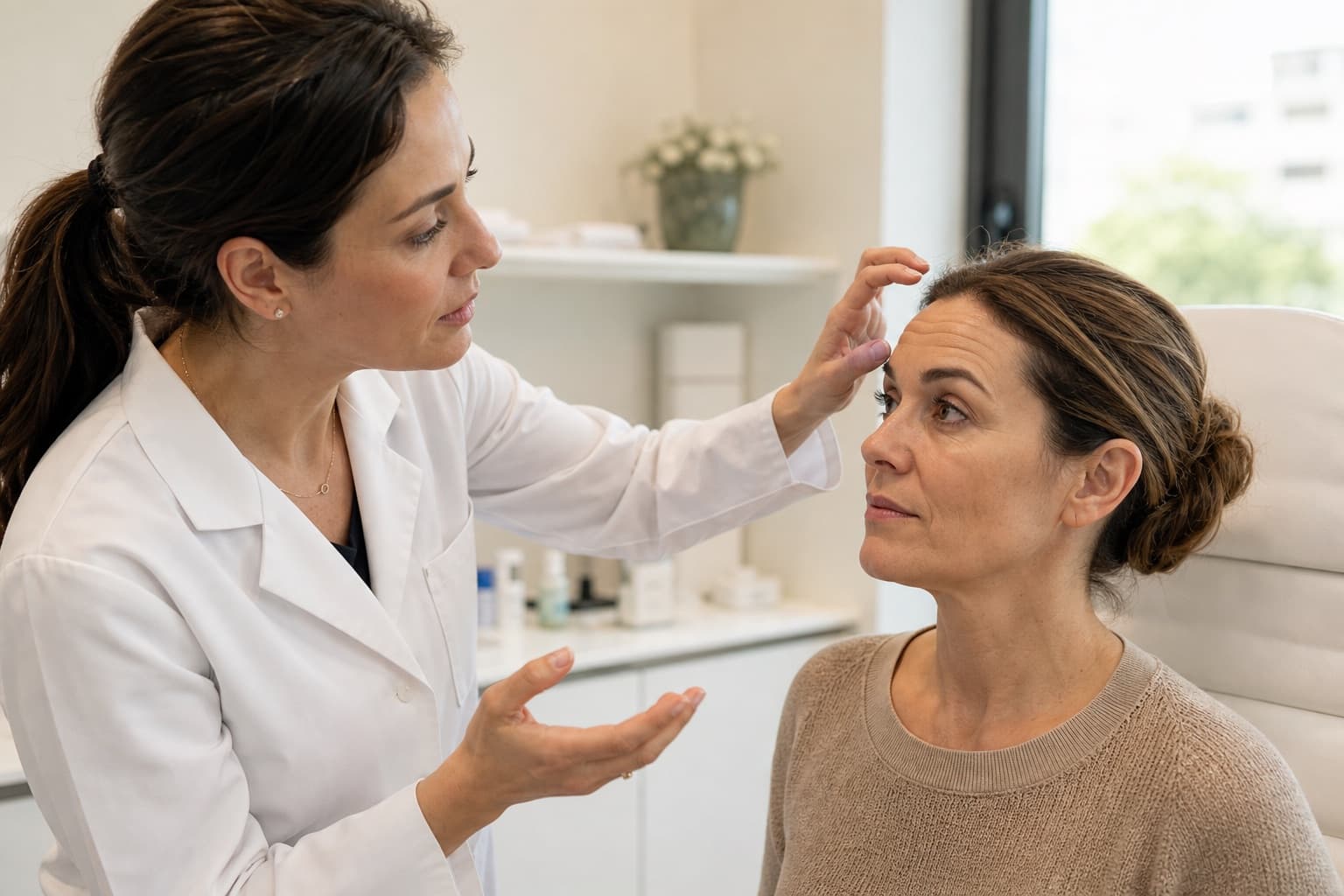Botox — redaktionelle medizinische Beratungsszene